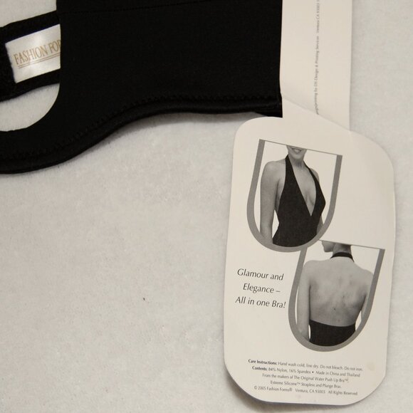 NWT Fashion Forms, Size 34B, U Plunge Bra, Black - Picture 3 of 6